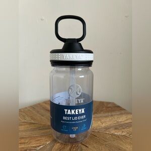 Takeya 14oz Tritan Clear with Straw lid Water Bottle